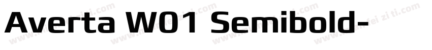 Averta W01 Semibold字体转换